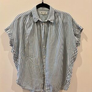 Madewell blue stripe button down
